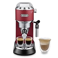 De'Longhi Dedica EC685.R Macchina Caffè Espresso Manuale, Caffè Polvere o Cialde E.S.E.
