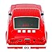QFX Bluetooth 1965 Retro Car Replica Speaker, 3-inch Speakers, Hands Free Link, Built-in Microphone, FM Radio and LED Party Lights, Red - BT-1965-RED