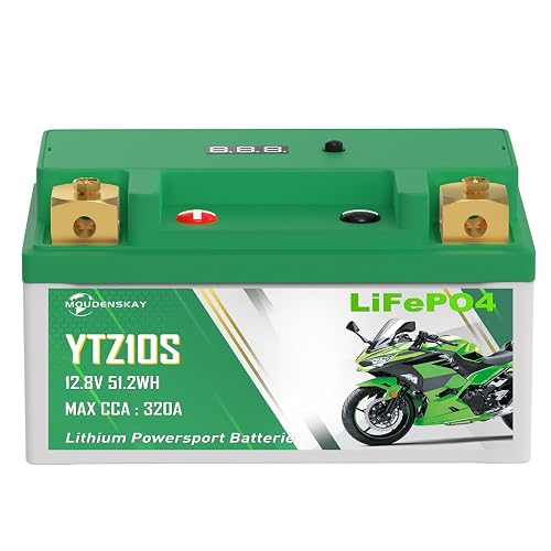 YTZ10S Lithium Motorcycle Battery 12 V 4 Ah CCA320 +