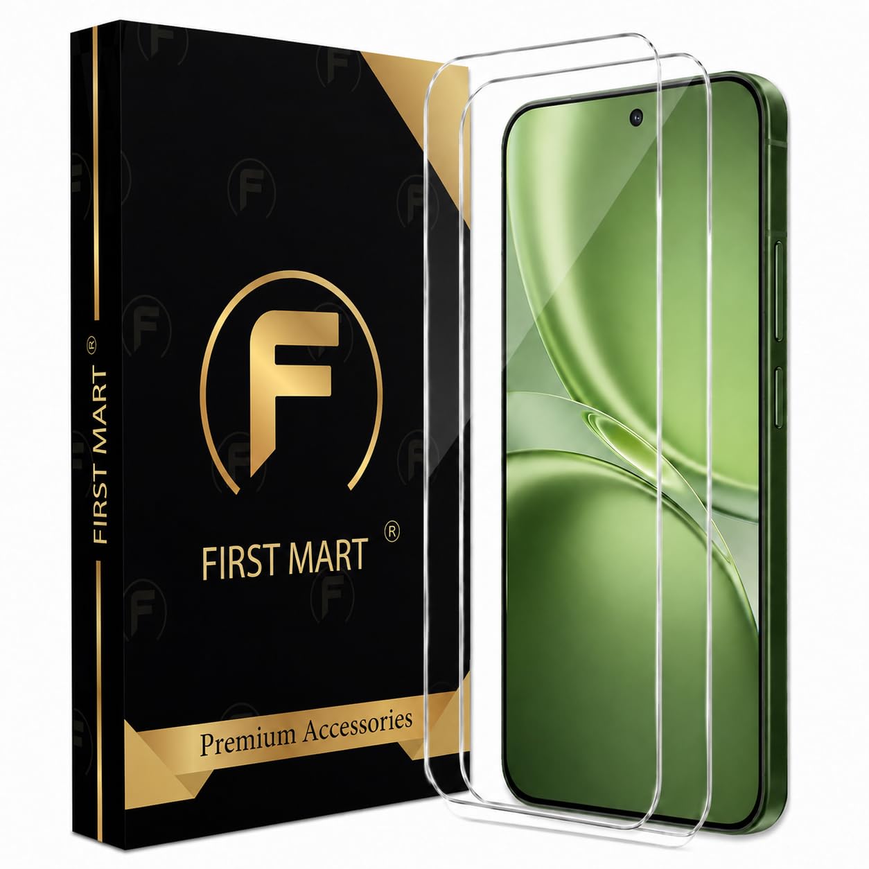 FIRST MART 3D Borderless Tempered Glass for Vivo X300, Vivo X300 FE & X200 FE | HD Clear Edge-to-Edge Screen Protector, 9H Scratch Resistant, Oleophobic, Case-Friendly | Crystal Clear, Pack of 2-picture-11
