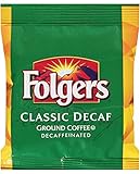 Folgers Classic Decaf Medium Roast Ground Coffee, 42- 1.5 Ounce Filter Packs