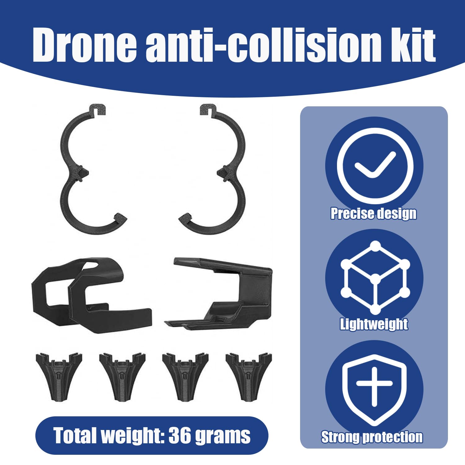 Zestaw ochronny 3 w 1 do DJI NEO 2, osłona śmigieł i podwozie lądowania