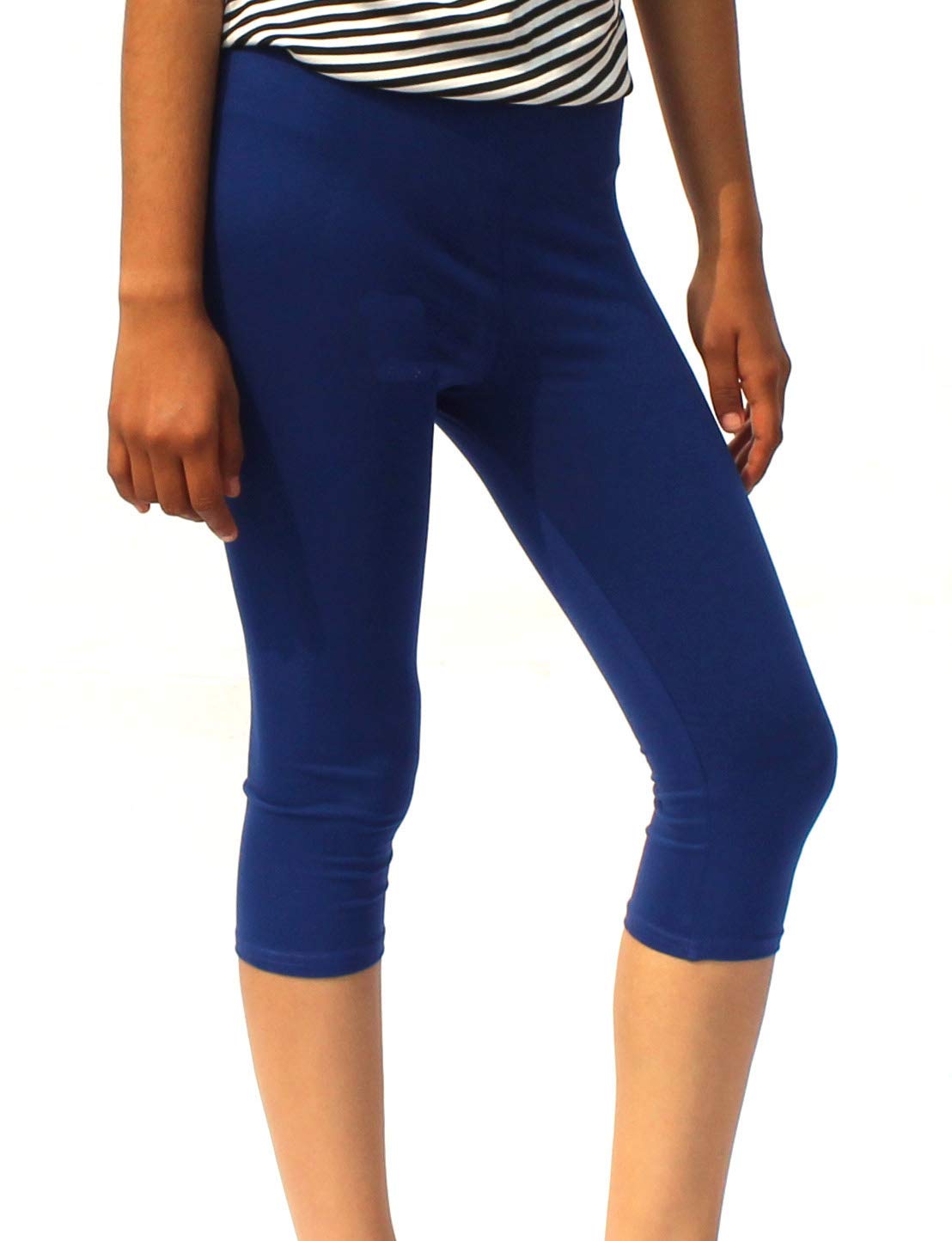 Stunning collection3/4 TH Printed Capri for Girls | Caprie for Girls | Age_4-16 Years | (11-12 Years) Blue