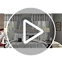 Madison Park Essentials Cal King Comforter Set, 24 Piece Bedding With Matching Curtains, Decorative Pillows, Luxe Diamond Tufting , Room in a Bag Joella Collection, Plum Cal King