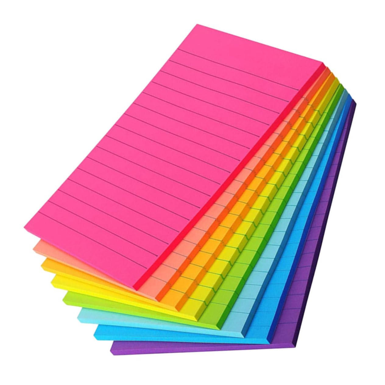 Lurrose 4 Ensembles Notes Autocollantes Horizontales Notes Claires Blocs-notes Mémo Pastilles Adhésives Multi-usages Des Cahiers Papeterie Pastel Onglets Collants Stylo Papier 8 Pièces X 4