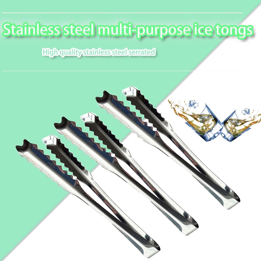 8 Pinze Per Zucchero In Acciaio Inox - 11cm, Dorate, Per Ghiaccio, Candy, Servizi Di Catering - Foto 8