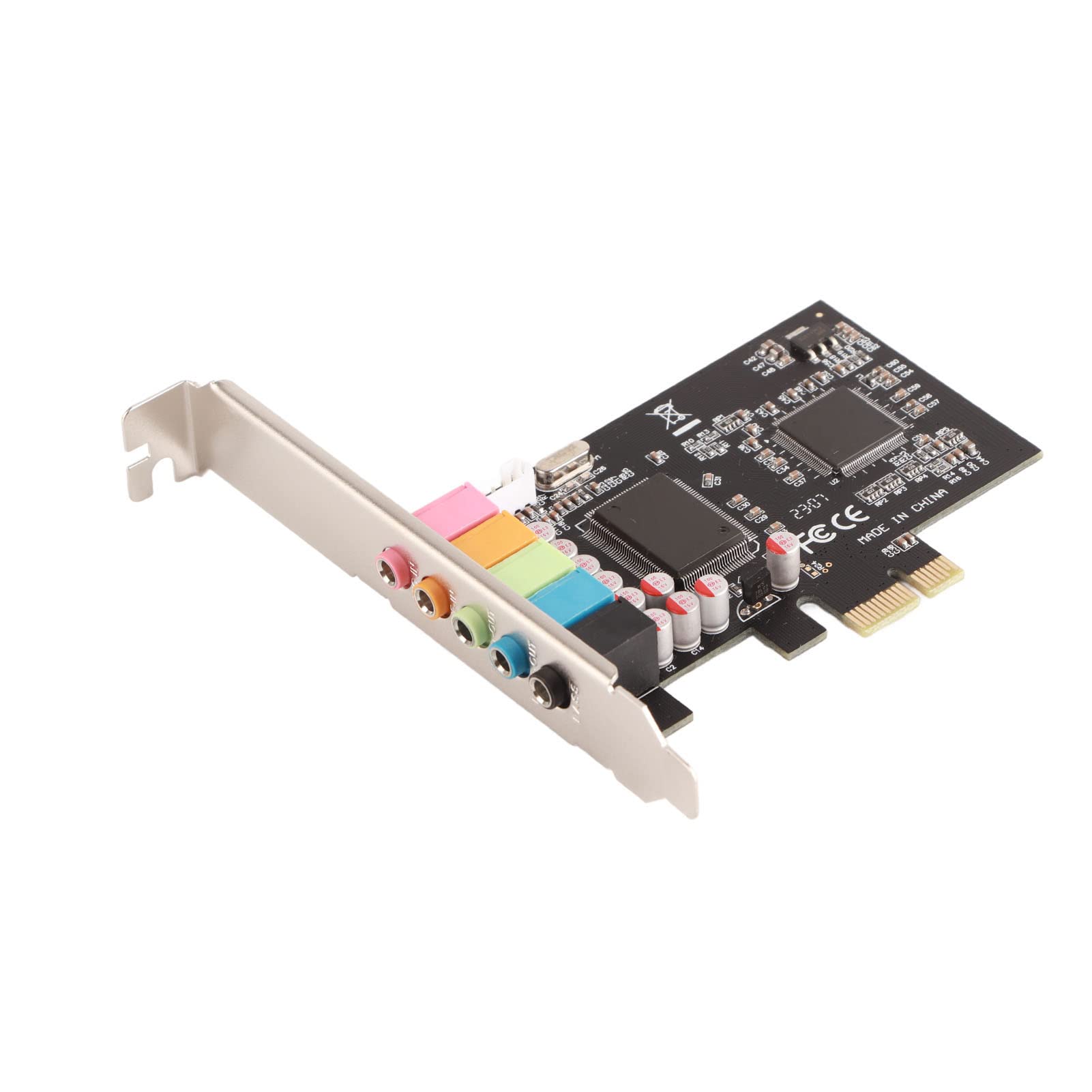 Scheda 6 Conversione Stereo Hardware con CD Driver Scheda Desktop Nera CMI8738 PCI-E 7/Vista/XP 32/64 Bit