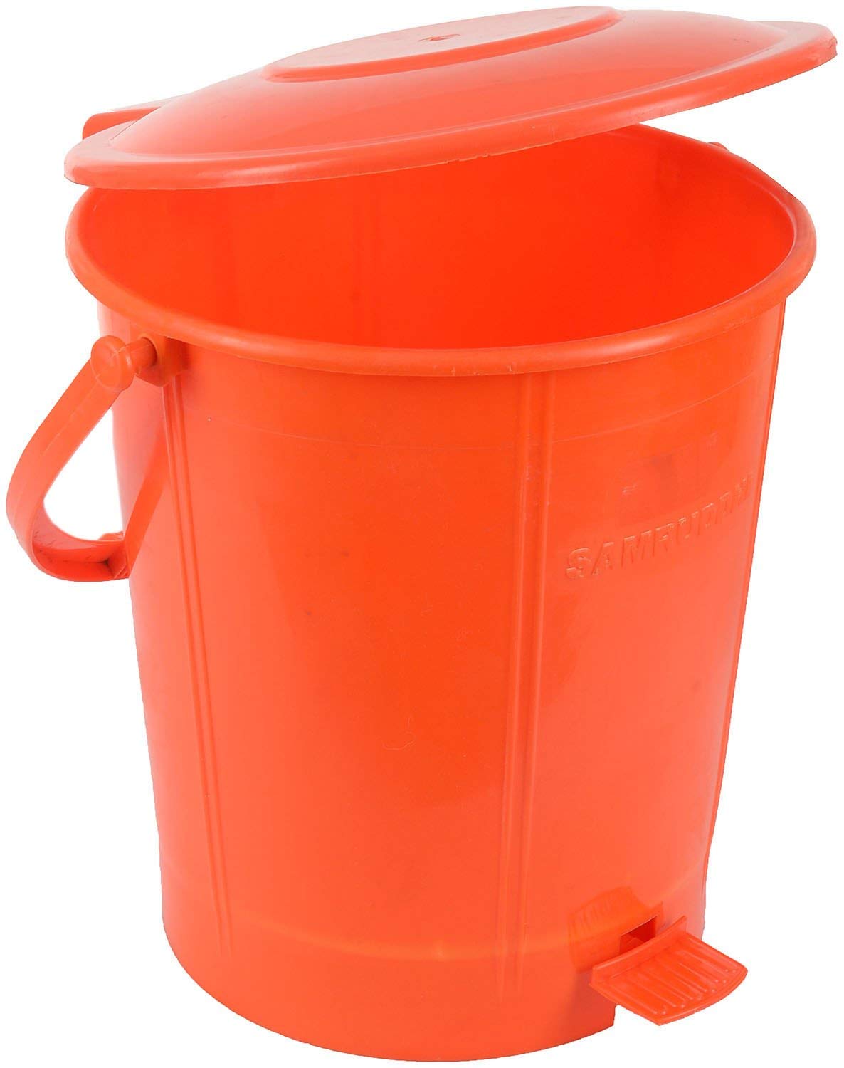 Samruddhi Dolphin Plastic Dust Bin, 11 Liters, Blue,Orange-image-49