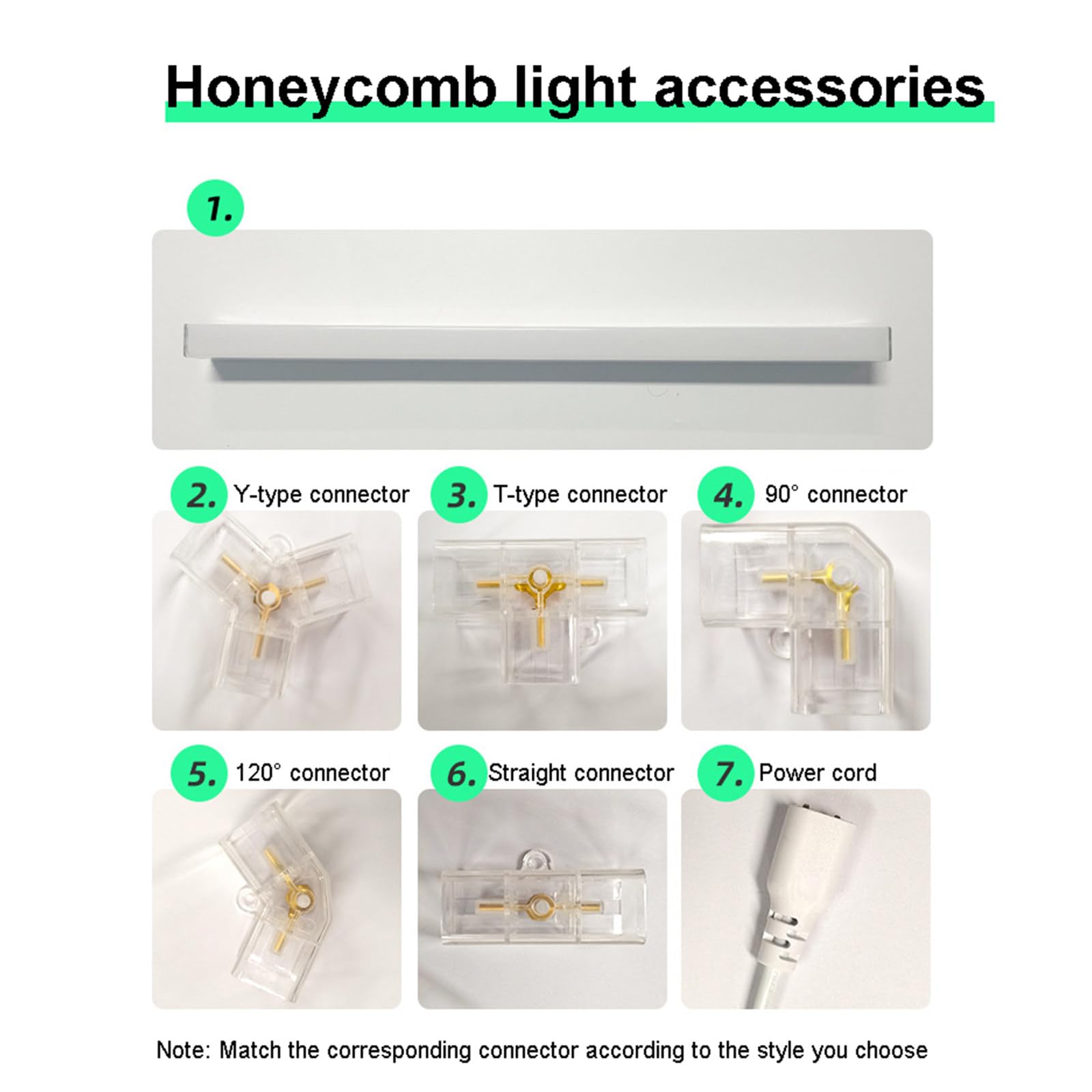 672W 14 Hexagon LED Garage Light 6500K Honeycomb LED Lights High Brightness Auto Beauty Shop Warehouse Gym Workshop — view 7