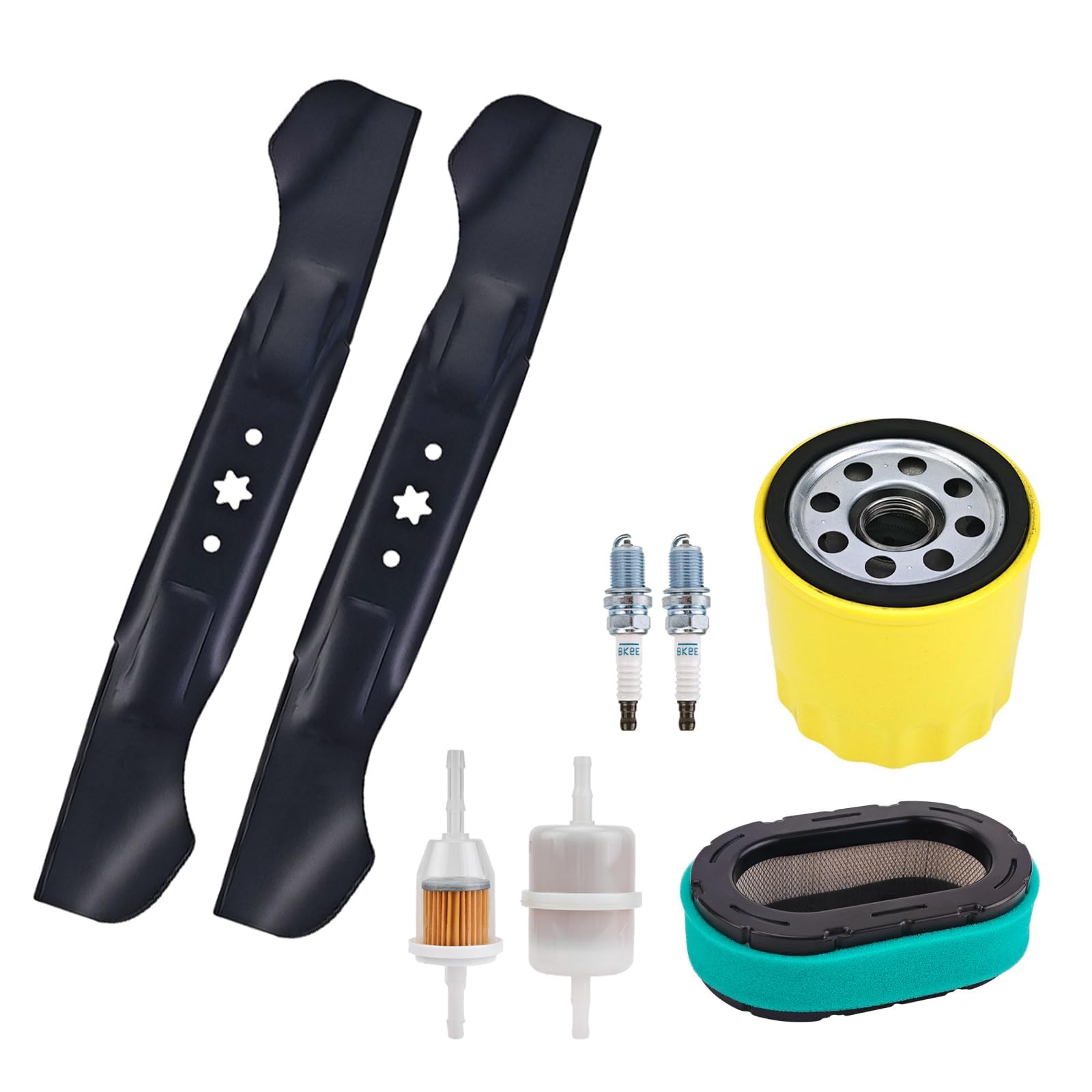 Lames de 117,8 cm et kit de vidange d'huile compatible avec Cub Cadet XT1