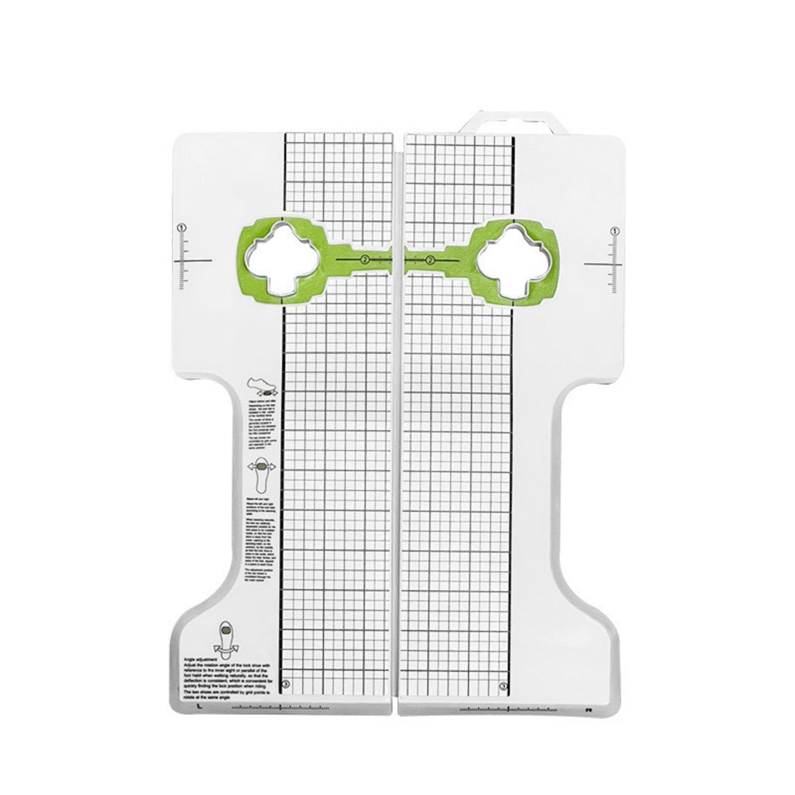 Cleat Adjustment Tool White Cleat Alignment Tool Flat Folding Board with Grid Lines for Bike Fitters, Cyclists, Home Maintenance, Workbench SPD Mountain-image-21