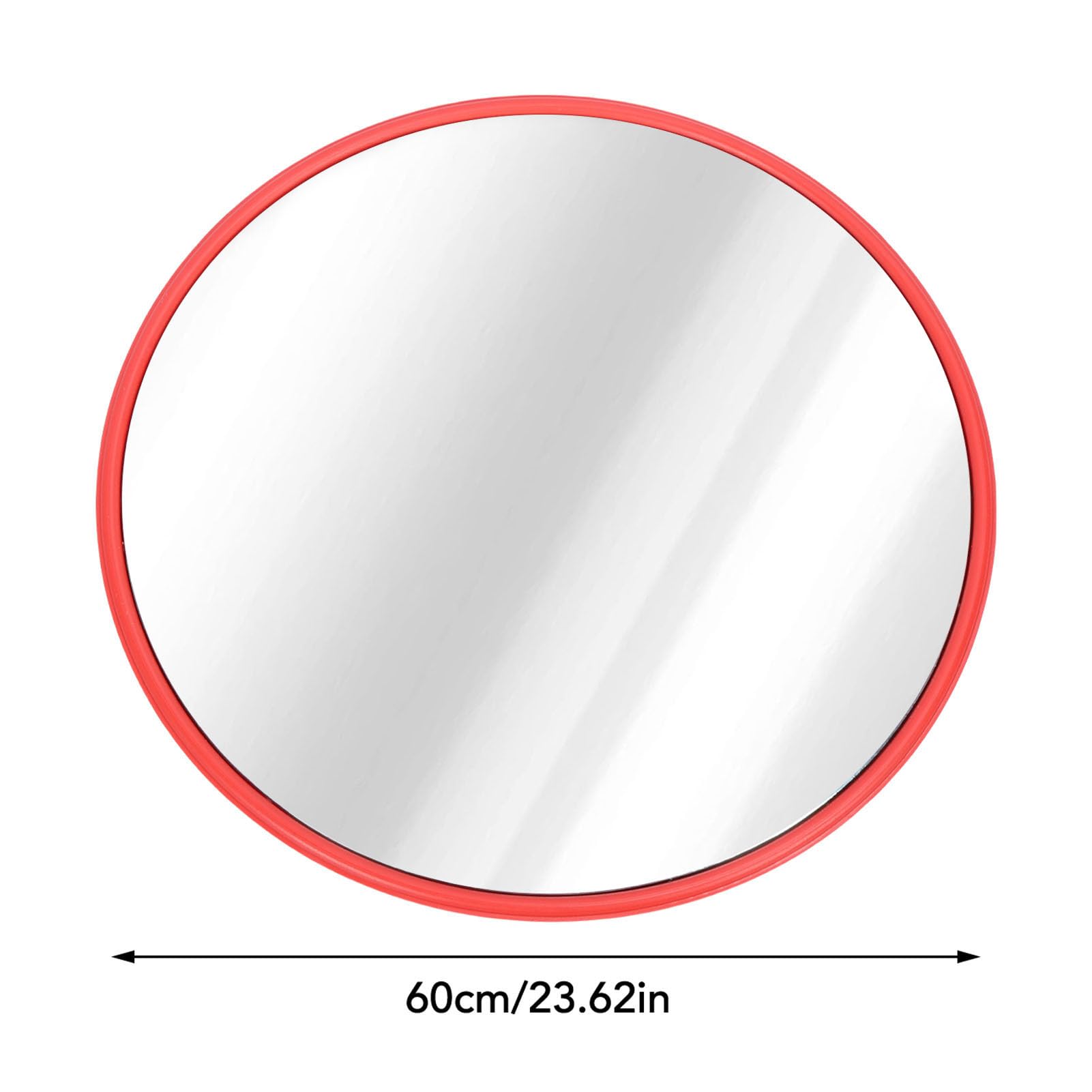Dioche Espejo de Tráfico Convexo de Gran Angular Montado - Espejo de Seguridad de Esquina Montado en la Pared de Visibilidad Mejorada con Soporte para Garaje, Punto Ciego y Almacén (60cm)