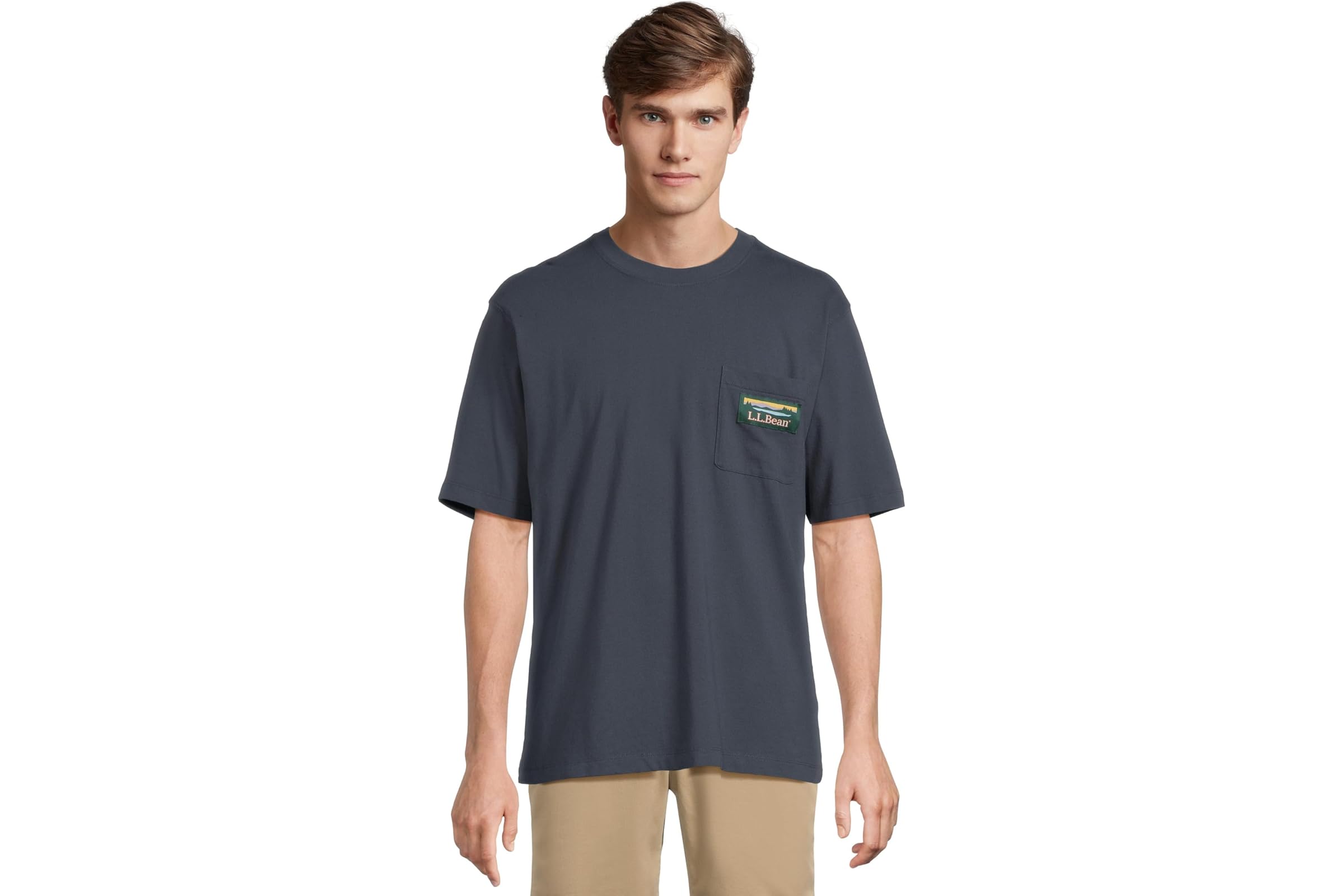 Мужская рубашка L.L.Bean Katahdin Logo Tee Short Sleeve