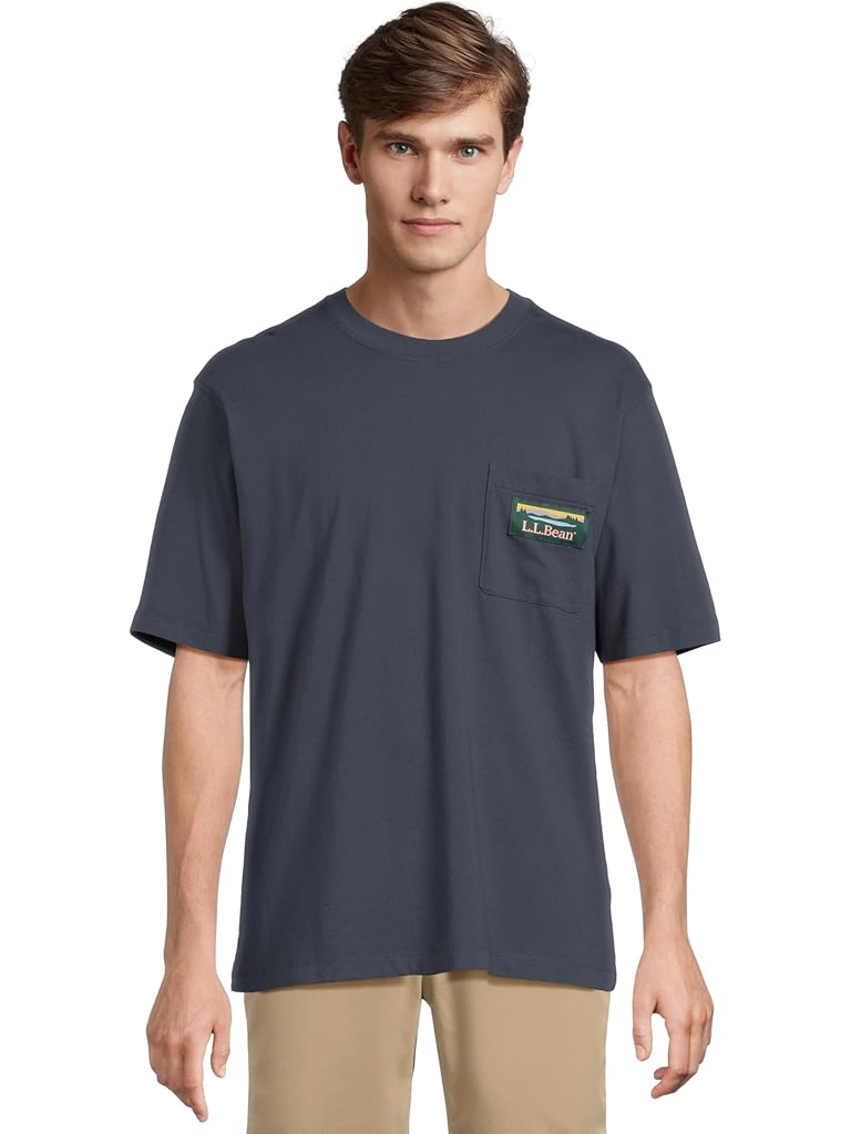 Navy L.L.Bean Katahdin Logo Tee Short Sleeve