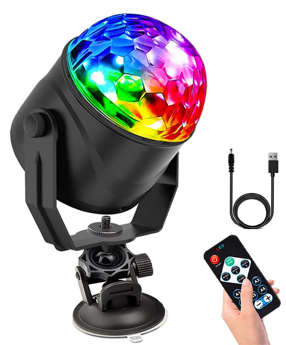 Disco Party Light Strobe Light Portable USB Plug in Stage Light for Car Home Room Dance Parties Birthday Dj Bar Karaoke Xmas Wedding Club Pub 1PCS