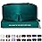 DROWSY Silk Sleep Mask - Face-Hugging, Padded Cocoon for Luxury Sleep in Total Darkness - 100% Pure Mulberry Silk (Green Sapphire)