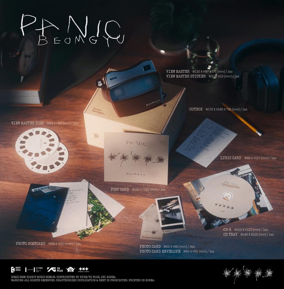 Panic BEOMGYU (TOMORROW X TOGETHER) Album [Mixtape]+Pre Order Benefits+BolsVos K-POP Inspired Freebies (1st Solo Mixtape)