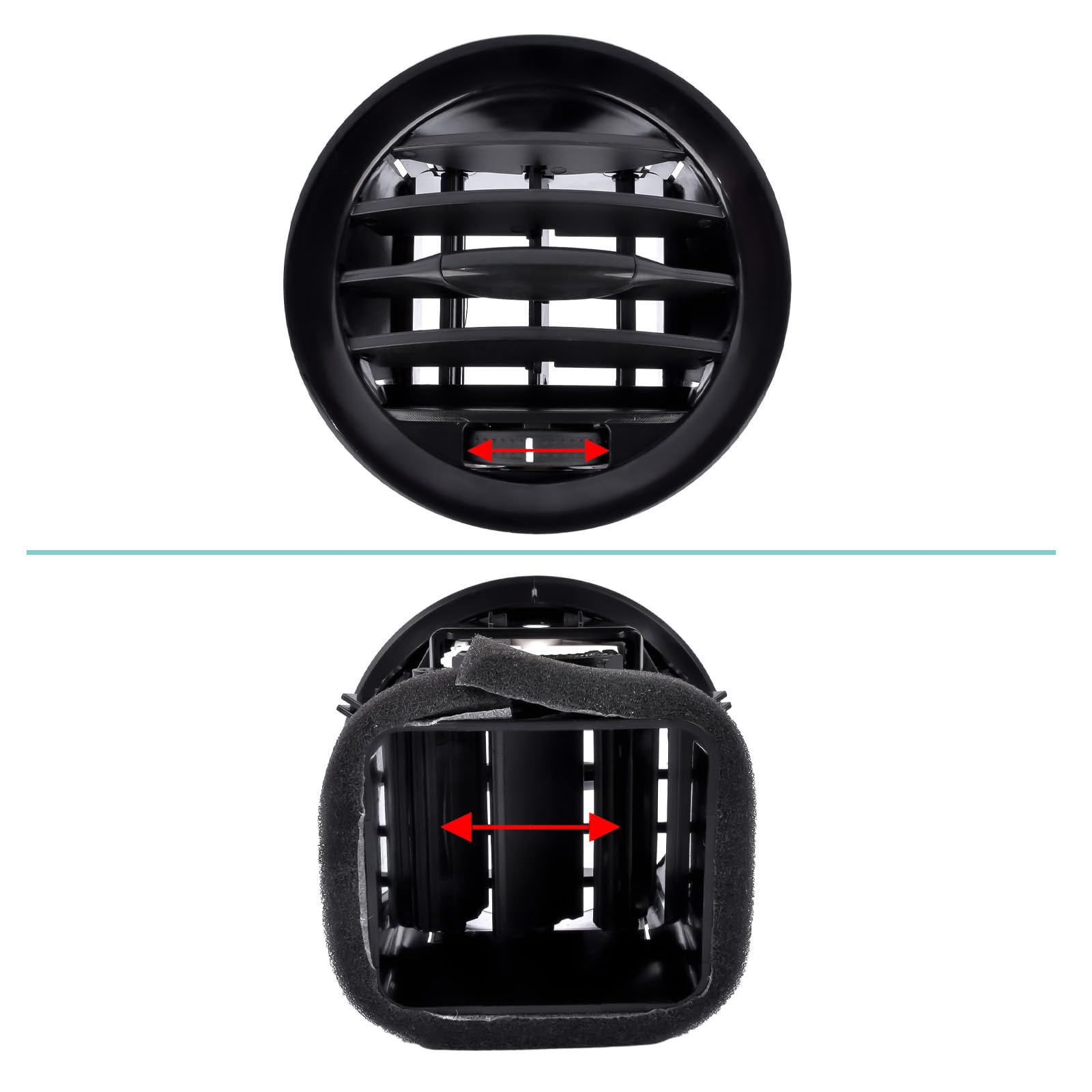 Bisenya 2 bocchetta d'aria bocchetta di ventilazione compatibile con Adam 2013 Corsa D 2007-2015 13180765 13180868 13363313