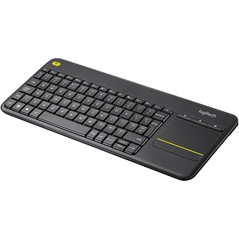 Logitech K400 Wireless Plus TV keyboard with touchpad 2.4 GHz connection via USB Unifying receiver programmable multimedia keys Windows / Android / ChromeOS NL QWERTY layout - Black