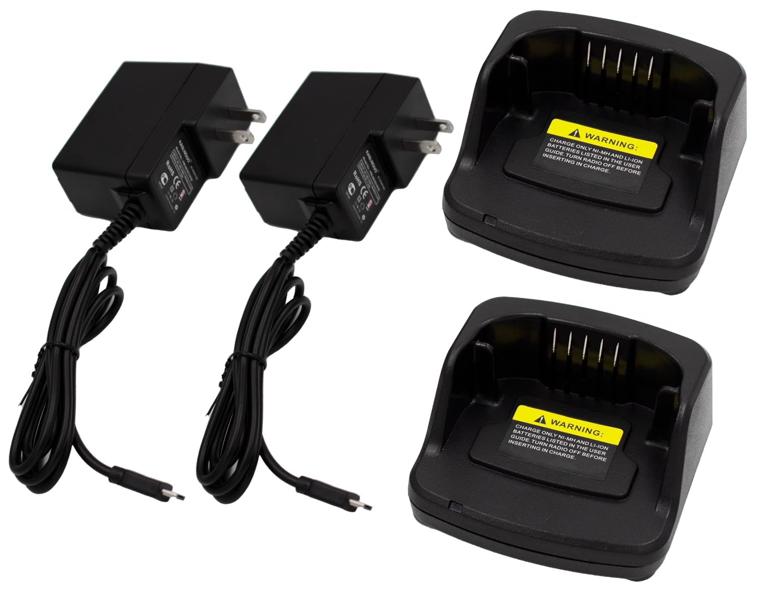 2PCS RMU2080D Battery Charger Compatible with Motorola RMM2050 RMU2040 RMV2080 RMU2080 PMNN4434A RM Series Radio