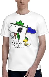Tシャツ 半袖 スヌーピー 可愛い 丸首 ティーシャツ 夏服 柔らかい 通気性 おしゃれ カジュアル メンズ 漫画服 人気 ファッション S-3xl