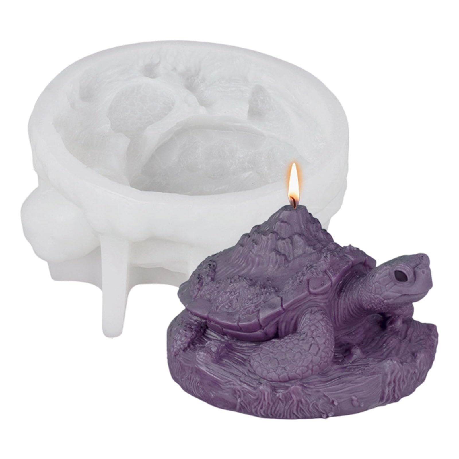 PANGBOER Tortoise Figurine Silicone Molds for Epoxy Resin Soap Home Decoration Statue Mold Mold for Resin Art
