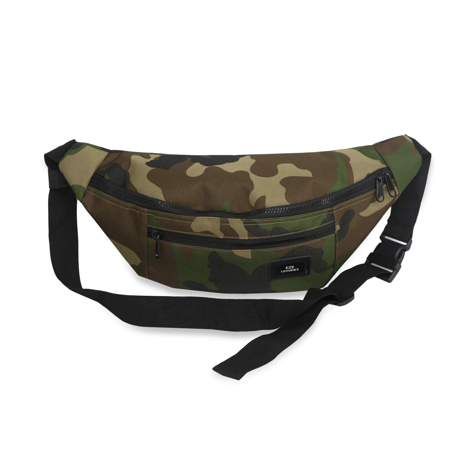 ADITAM Sport Hüfttasche Laufgürtel mit Wasserflaschenhalter Bauchtasche Leichte Reise Jogging Bauchtasche für Damen Herren Outdoor Camping Wandertasche Sling Brusttasche Wasserdicht Nylon Bunt Double