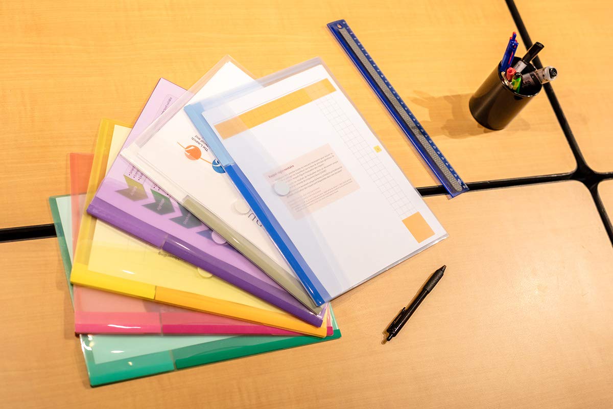 12 Buste Con Scratch A4 - Perforazione Universale, Capacit&agrave; 60 Fogli