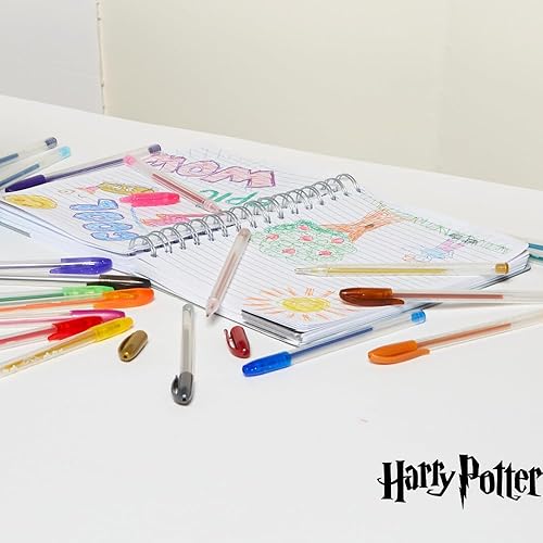 Miniatura 6 de Innovative Designs Harry Potter Wizarding World - Juego de bolígrafos de gel para niños, paquete de 24 con bolígrafos de gel con purpurina, bonitos