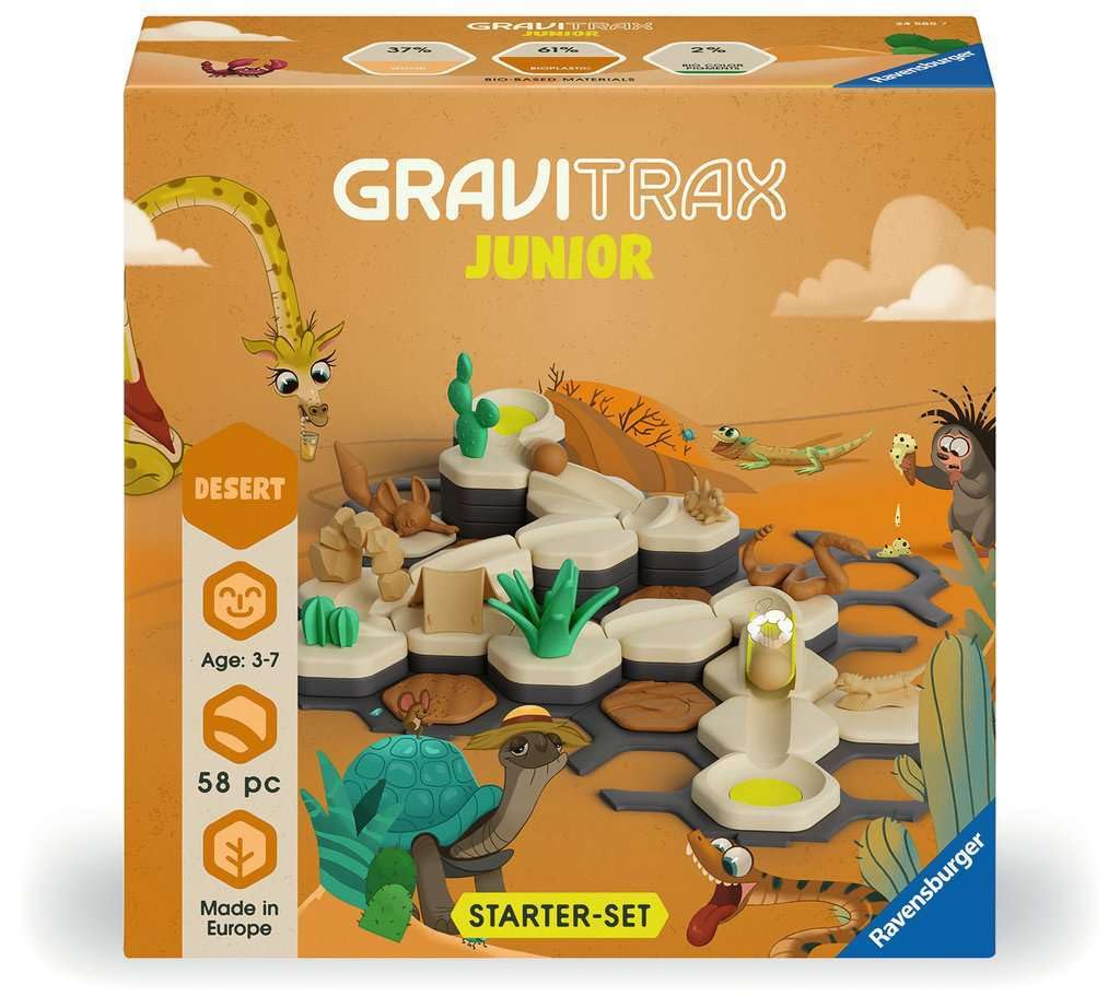 Ravensburger GraviTrax Junior Starter Set - Desert | Expandable Marble Run | Boost Motor Skills & Creativity | Ages 3+