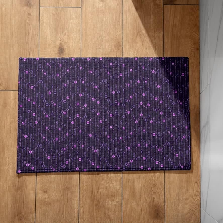 Tapis d entrée géométrique psychédélique pour sublimer votre hall
