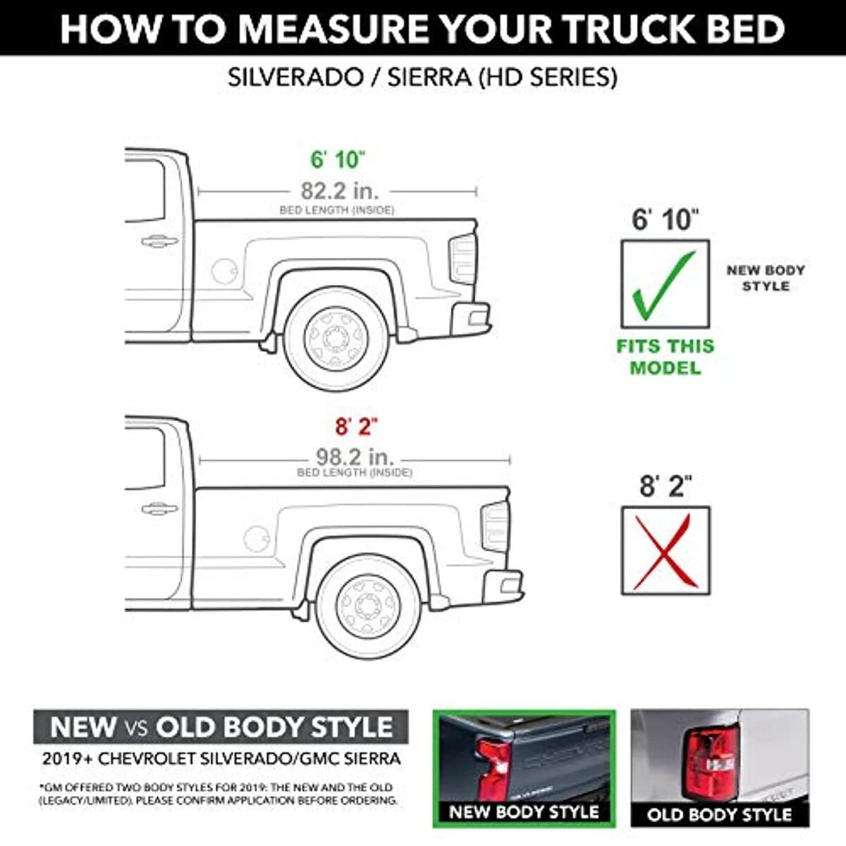 Extang Trifecta Toolbox 2.0 miękki składany pokrowiec na łóżko ciężarówki | 93653 | pasuje do Chevy/GMC Silverado/Sierra, 2020 2500HD/3500HD (bez fabrycznych bocznych pudełek do przechowywania) 6
