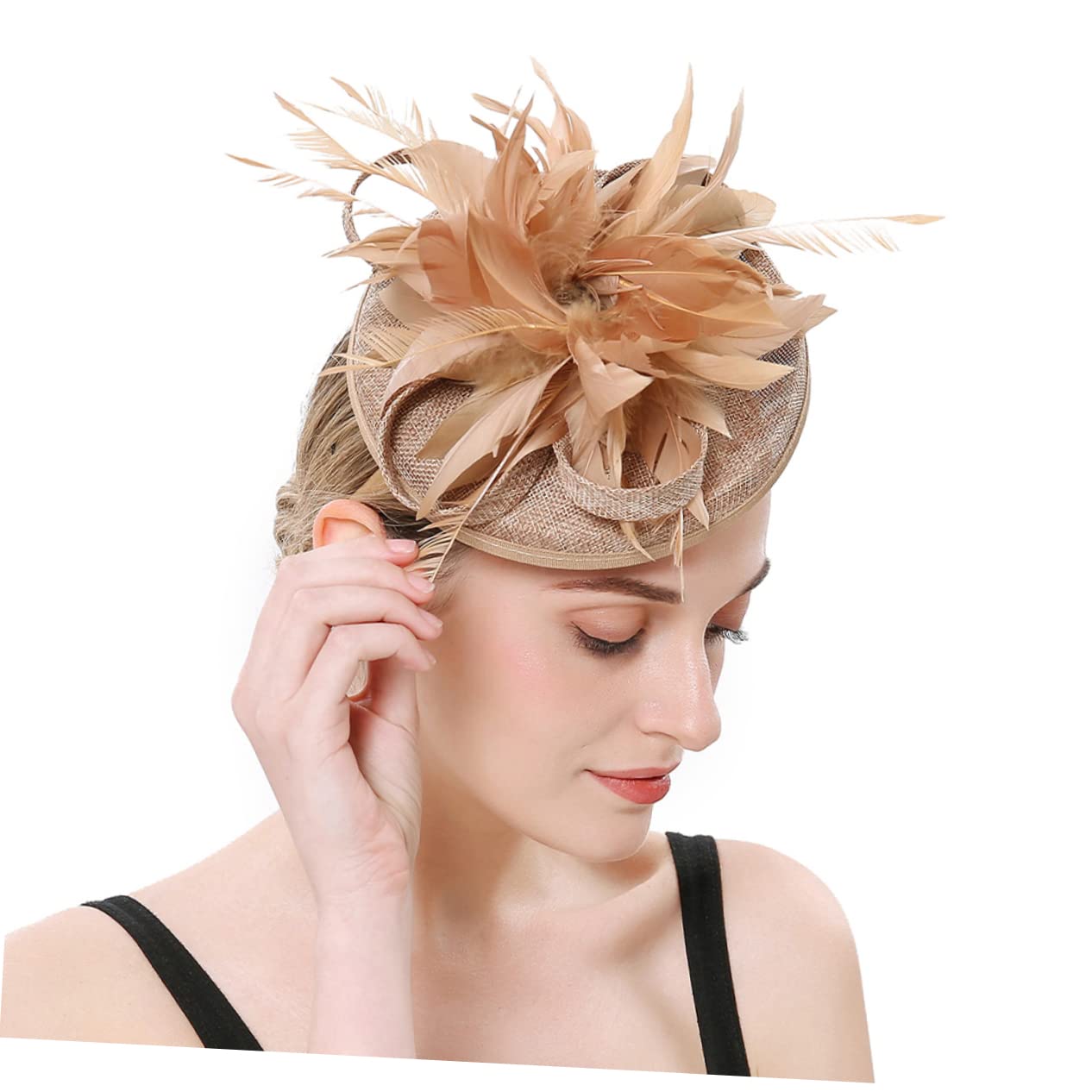 BESTYASH Pasador Sombrero Sombrero Vintage Fiesta De Té Diadema Para Las Mujeres Los Niños Sombrero De Camuflaje Los Niños Sombreros Cabeza Para Cóctel Diademas Para Las Mujeres