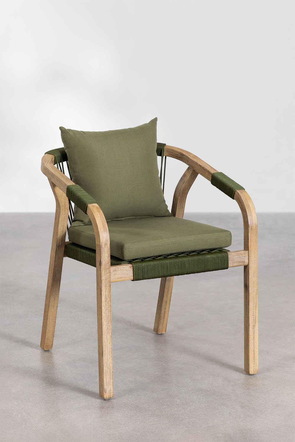 SKLUM Silla de jardín con reposabrazos en Madera de Acacia Dubai -