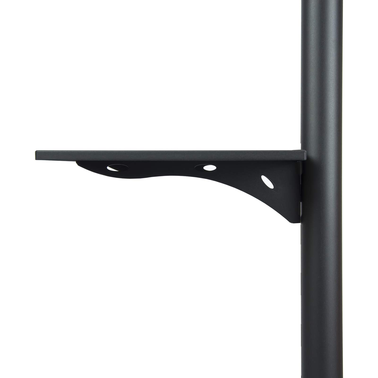 TOOQ FS1470M-B - Soporte de Suelo para TV/LED de 37" a 70" (móvil, Dos Bases para Audio Video, Regulable en Altura) Color Negro