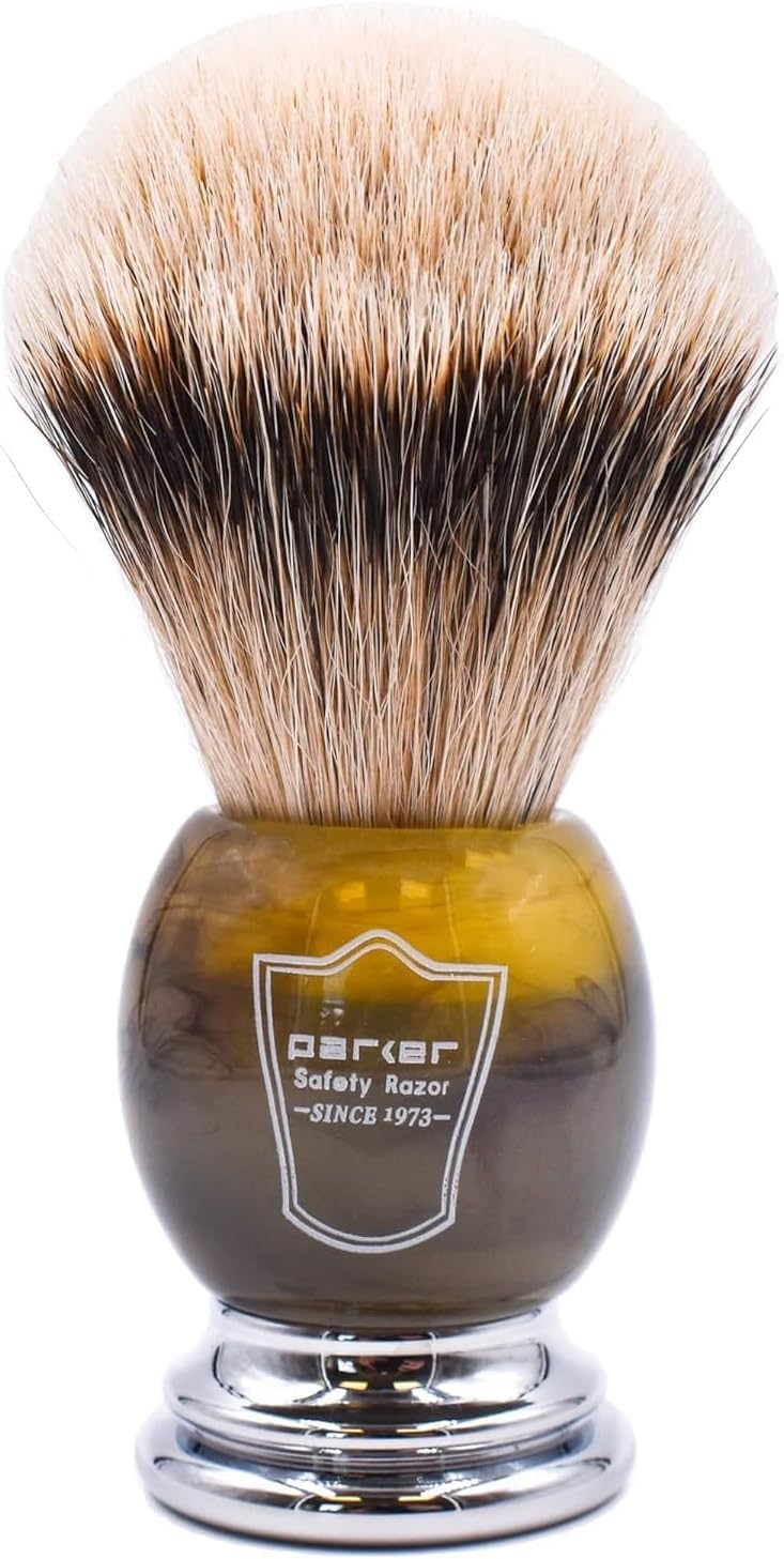 Amazon.co.jp: parker (パーカー) シェービングブラシ アナグマ 濃密な