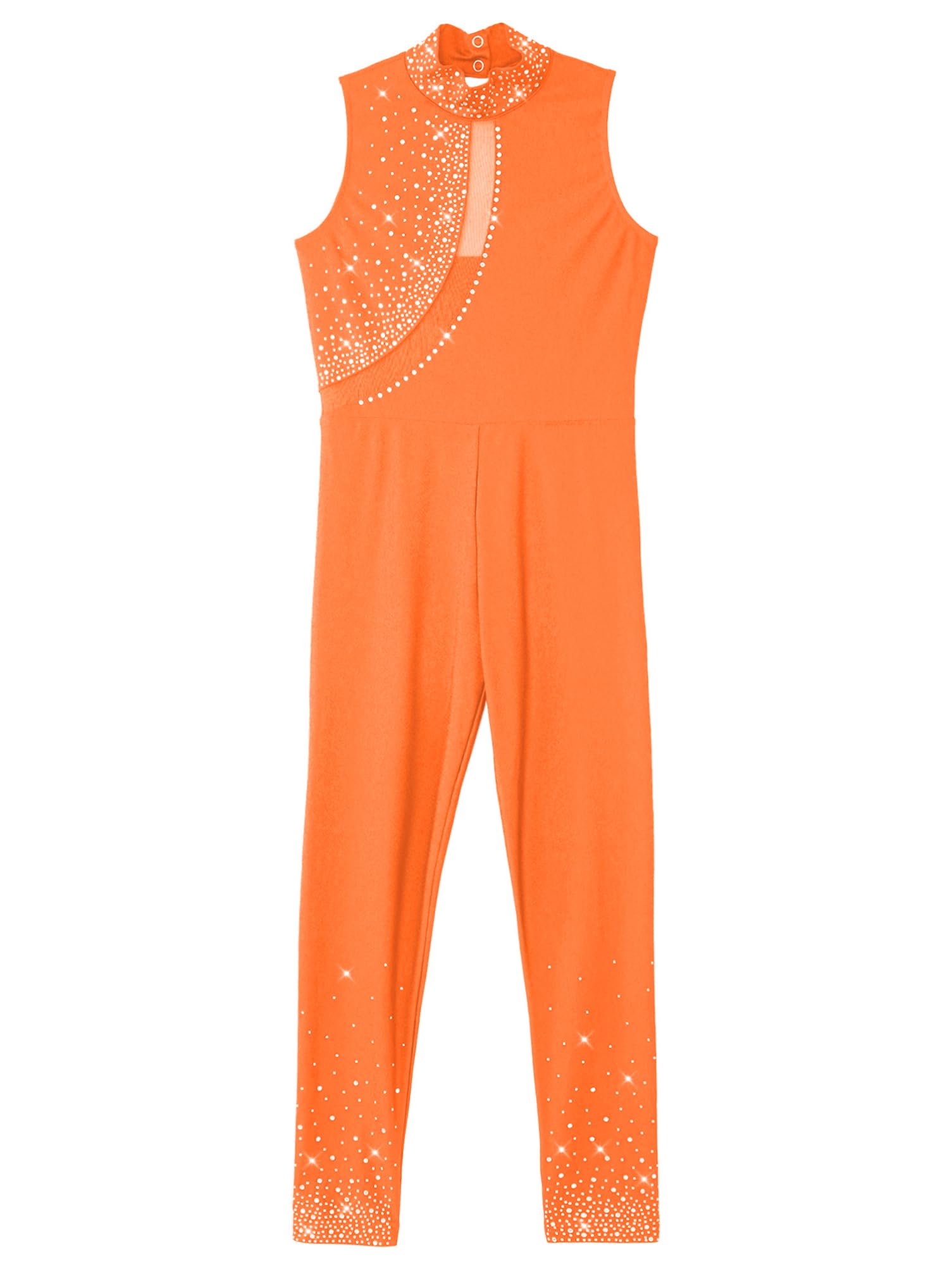 Aislor Maillot De Gimnasia Rítmica Para Niña Mono De Danza Moderna De Malla Transparente Jumpsuit Elástico Disfraz De Bailarina