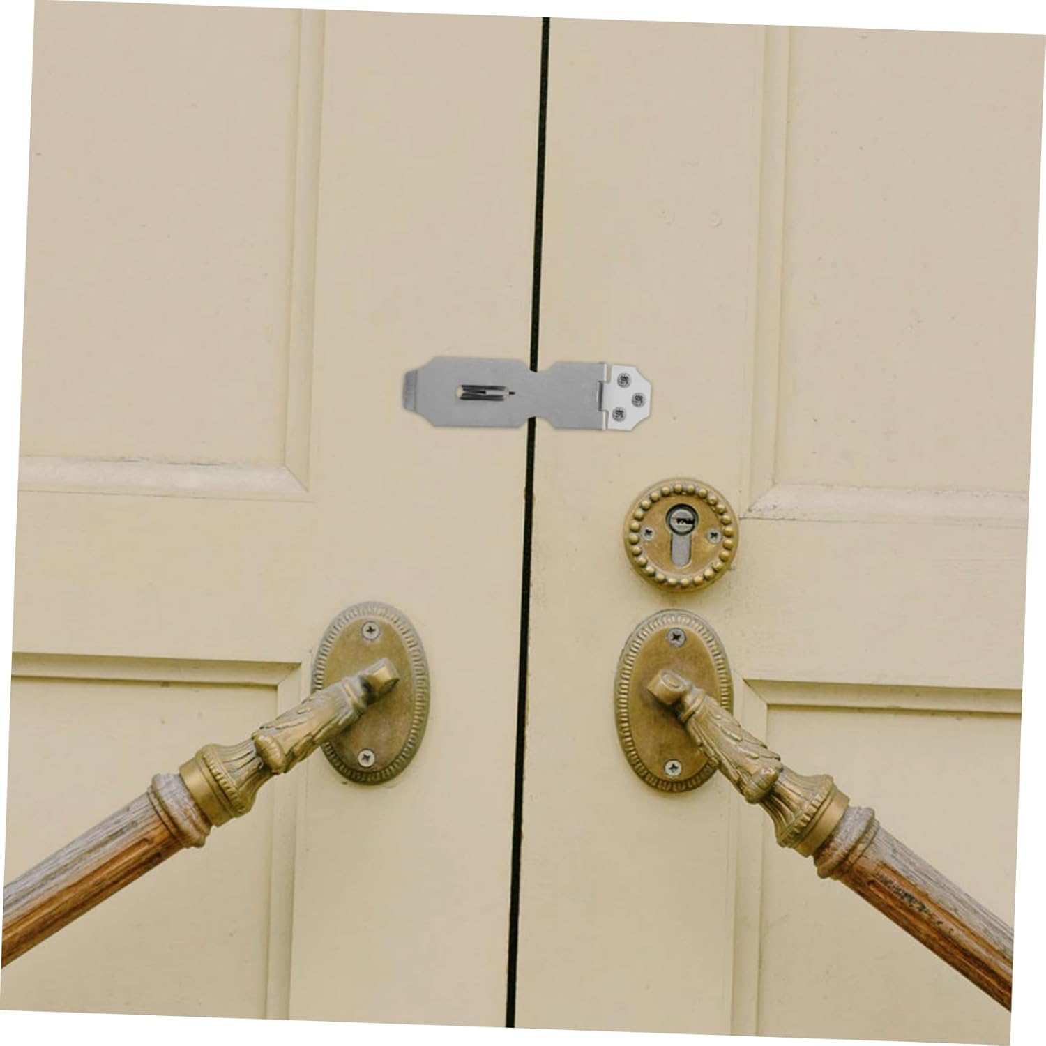 Gadpiparty 32pcs Heavy Duty Hasp Latch Lock for Outdoor Gates Padlock Compatible for Doors Cabinets and Easy to Install and Remove