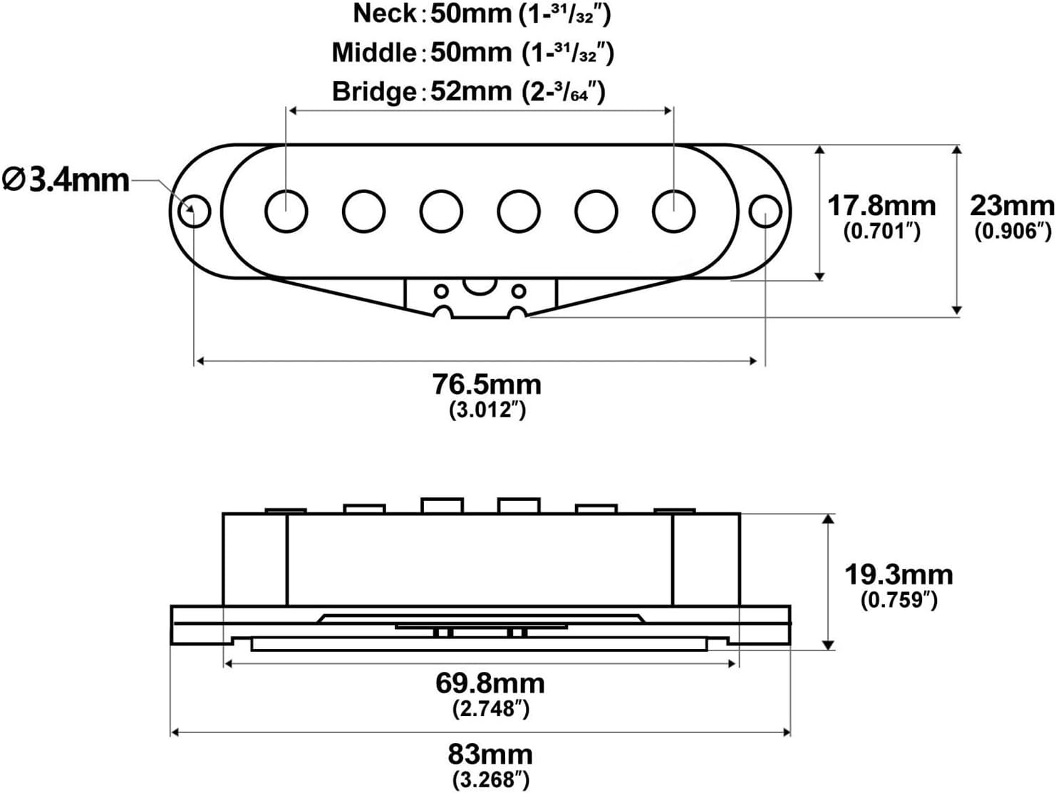 Acoustic Guitar Pickups Beginner Single Coil Pickups Suitable For Professional Acoustic Guitar Accessories(2)