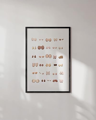 Miniatura 203 de HAUS AND HUES Decoración Divertida de Baño – Arte de Pared de Barba y Mullet, Letrero Humorístico de Baño, Impresión de Pared Divertida para Baño o