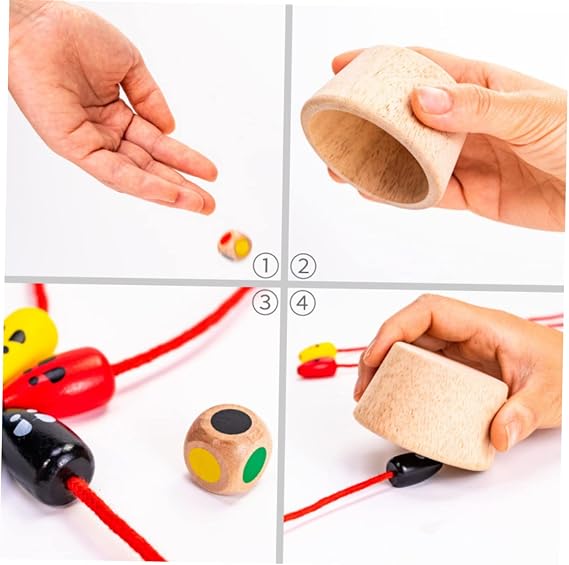 Wooden Mouse Catching Interactive Toy for Kids, Educational Desktop Game Toy to Exercise Reaction and Strategic Thinking Ability, for Playing Together Parents