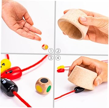 Wooden Mouse Catching Interactive Toy for Kids, Educational Desktop Game Toy to Exercise Reaction and Strategic Thinking Ability, for Playing Together Parents