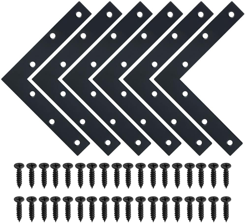 L BrMLK 150x150mm / 6" x 6" Metal L Mending Plate L Flat Plate MLK Stainl...