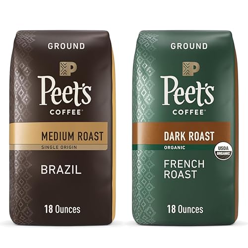 Dark and Medium Roast Ground Coffee Bundle - Single Origin