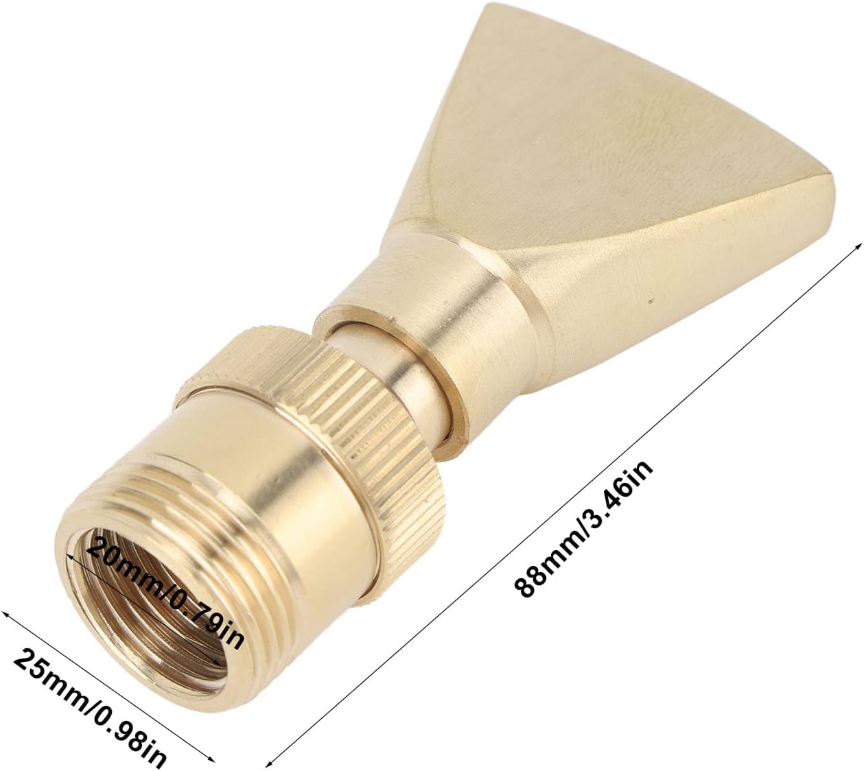 Brass Fountain Nozzles,Fan Shaped Water Fountain Nozzle, Exquisite Fountain Head Sprinkler Suitable for Garden Yard Mall Hotel Pond 5Pcs