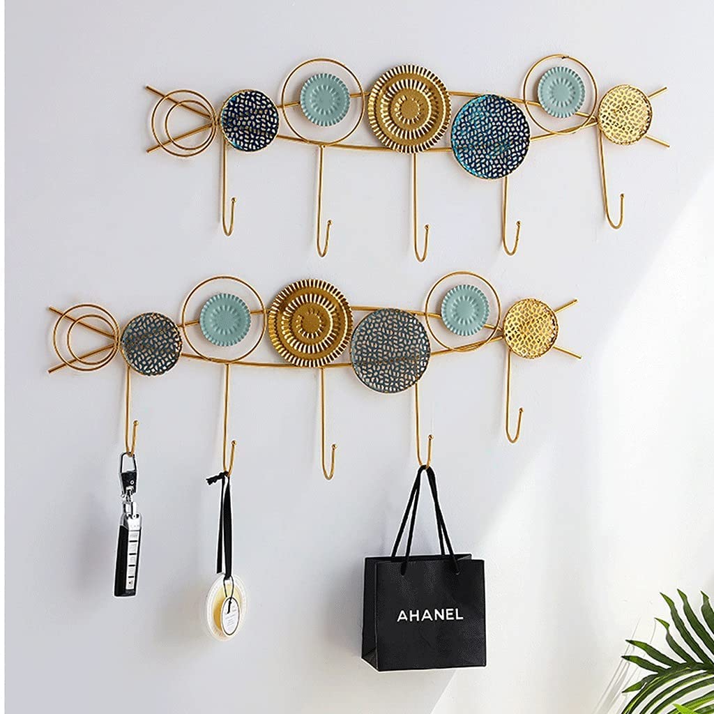 GROWTH TANK Portemanteau Mural 5 Crochets Crochets pour Manteaux et Chapeaux en Forme de Nœud pour Sacs Salon Or GROWTH TANK Portemanteau Mural 5 Crochets Crochets pour Manteaux et Chapeaux en Forme de Nœud pour Sacs Salon Or