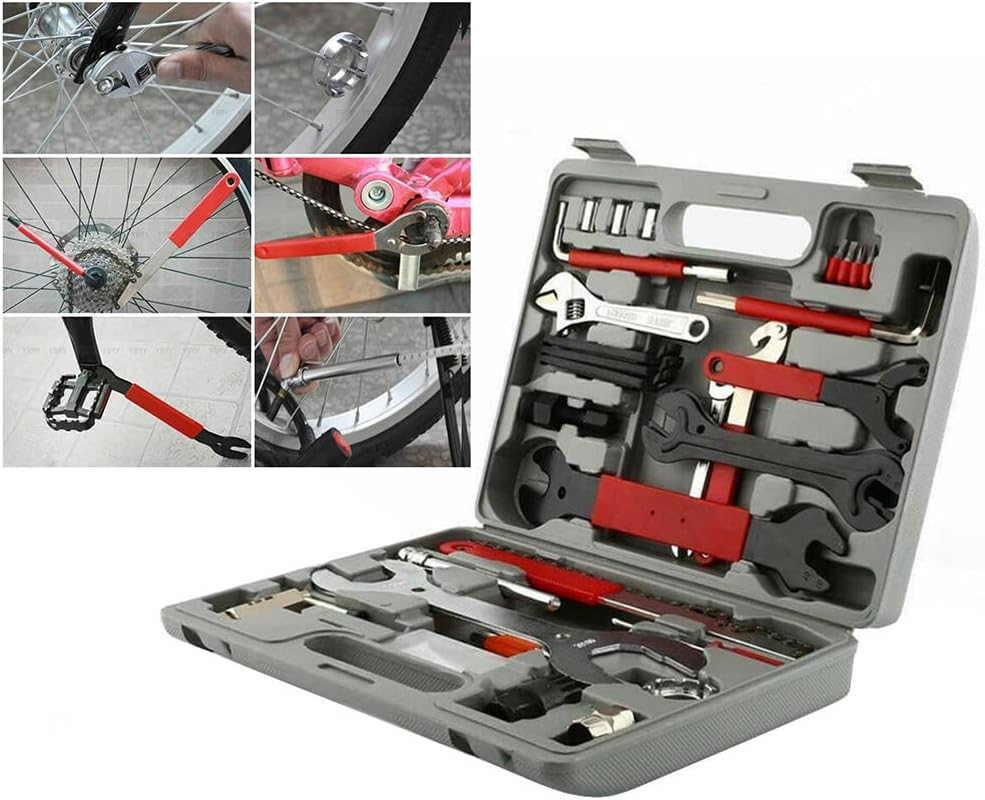 Bike Tool Kit 44pcs Bicycle Repair Tool Kit with Tool Box Bicycle Maintenance Tool Set for Mountain Road Bike