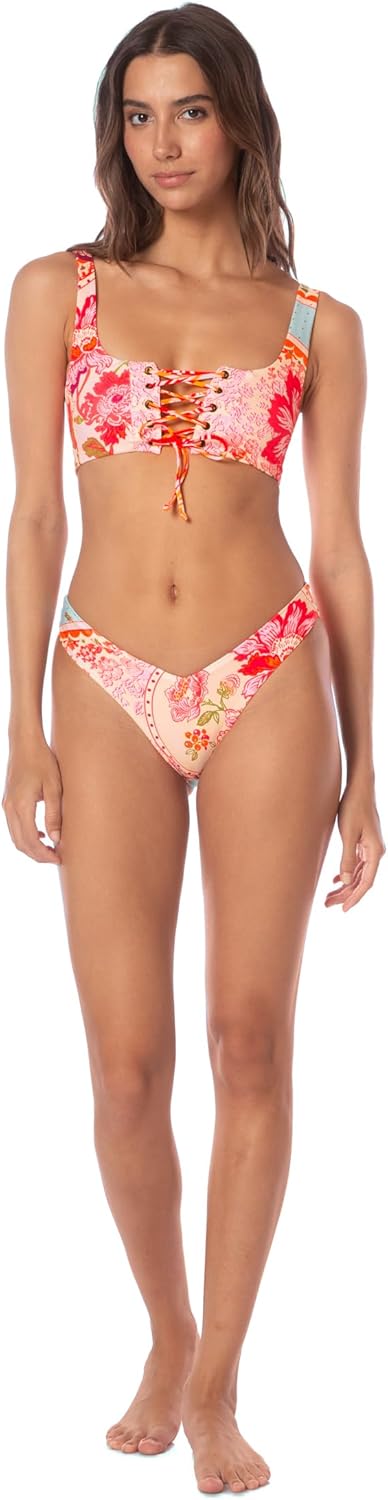 Maaji Women's Valerya Regular Rise Double V Cheeky Cut Bikini Bottom - Image 5
