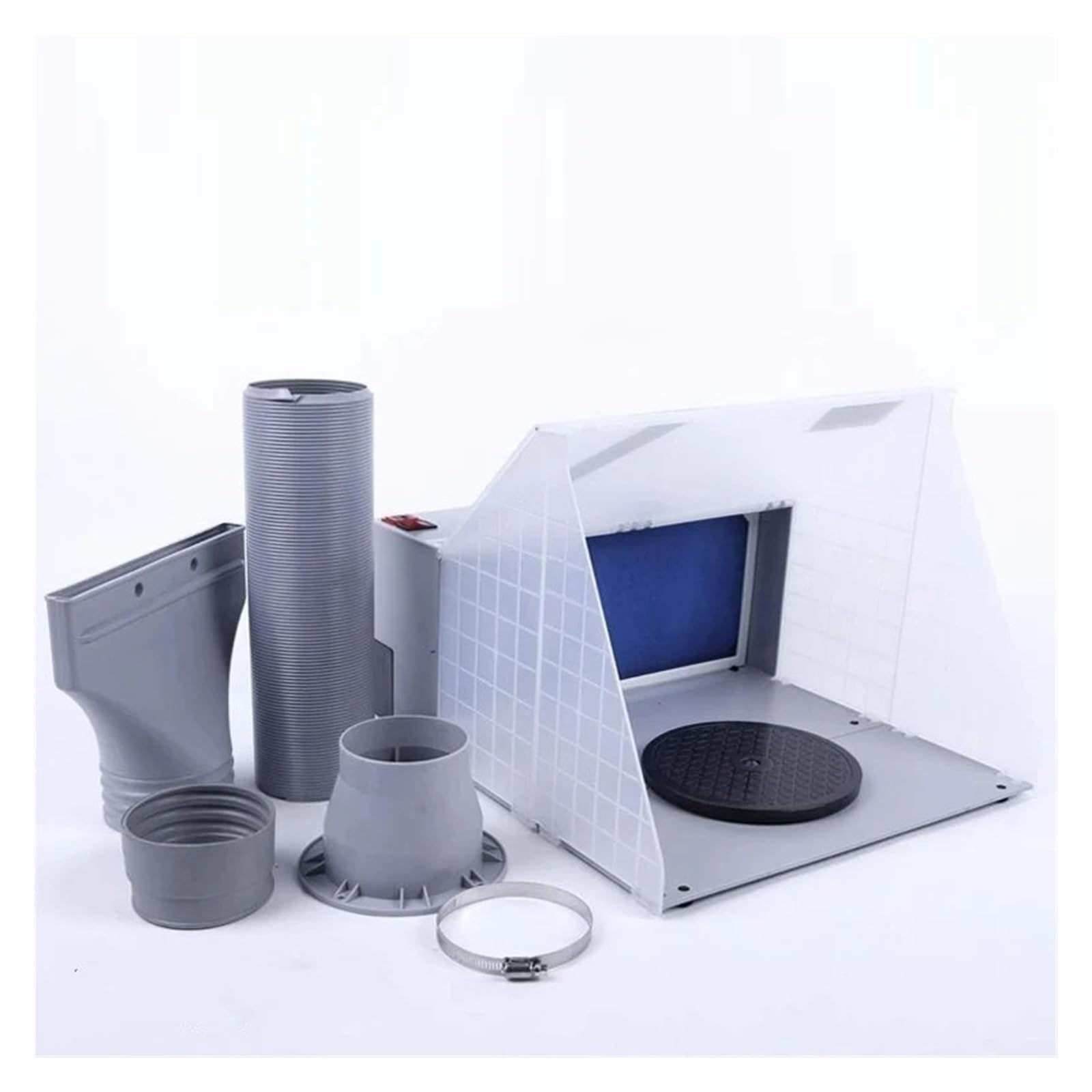 Conjunto De Fuente De Luz LED, Suministros, Kit De Cabina De Pulverización De Pintura, Filtro De Escape, Ventilador De Pintura, Pistola Pulverizadora Aspiradora