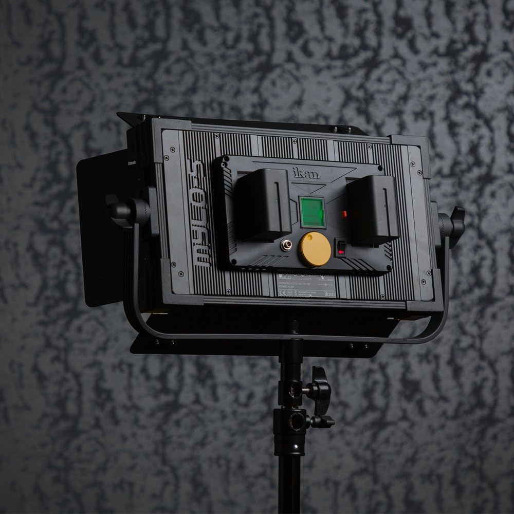 Blасk Frіdау 🔥 Ikan Mylo (2x) Bi-Color 3200K-5600K LED (2) 1x Half Bi-Color Adjustable LED Lighting Kit, Barndoors, Light Stands and Case Included (MSB8-2PT-KIT) - Black